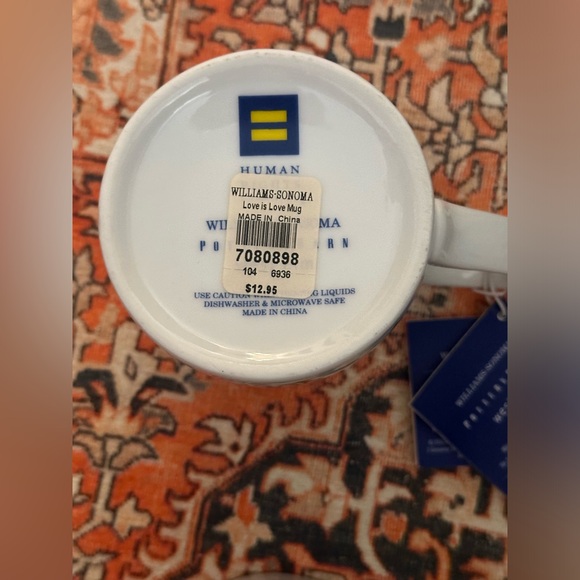 Set Of 4 Brand New W/ Original Tags ‘Love is Love’ Mugs Human Rights Campaign - Picture 9 of 16